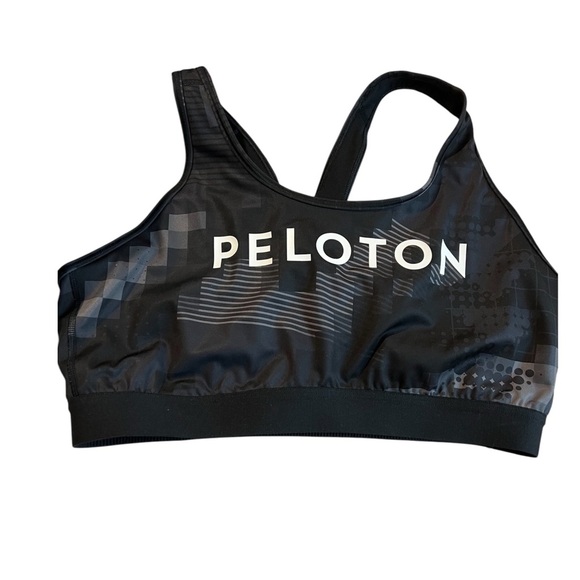 Peloton Black Sports Bra Adidas - Picture 1 of 3